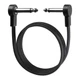 GOGHOST 24 Inch Guitar Patch Cables, 1/4" TS Right Angle 24 INCH, Black 