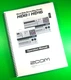 Owners Manual for Zoom HD8 / HD16 Recording Studios 213 Pages W/Clear Covers!