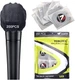 200 PCS (100 Pack) Microphone Hygiene Covers Disposable Non-Woven Handheld Mic M