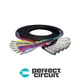 Hosa STX-802F 8-Channel XLRF to 1/4" TRS 2M CABLE SNAKE NEW PERFECT CIRCUIT