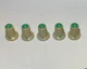 5 PCS Original TASCAM Knob GREEN / BEIGE for M-1600 & Others -Mixer Vintage Part