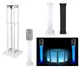 (1) Rockville White Adjustable Totem Stand For FBT JOLLY8RA 8" Speaker