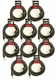 10 x Strukture PRO20M7 Heavy Duty  7mm Rubber 20ft. XLR Microphone Cable