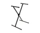 Ultimate Support IQ-X-1000 Single-Braced X-Style Keyboard Stand w/ Memory Lock
