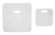 Rockville Top+Bottom White Totem Plates to Make RTP32B/RTP82B into White Stands