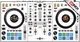 PIONEER DDJ-800 Skin White Black