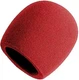 OnStage Foam Ball-Type Microphone Windscreen, Red. BRAND NEW