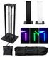 1) Rockville Black Adjustable Totem Speaker Stand For Behringer Eurolive B412DSP