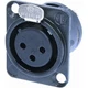 Quik Locomotive NC/352 GD XLR 3-Pin Female Neutrik (NC3FD-L-B-1) OUTLET FINE CO SERIES
