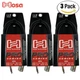 3-PACK Hosa HSX-003 3FT Rean 1/4" TRS to XLR M Pro Balanced Interconnect Cable