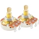 Musiclily Pro 2Pcs Thread Full Metric A1 Meg Audio Taper Guitar Potentiometers