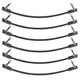 pegcabac Flat Patch Cables for Guitar Effect Pedal 12 Inch 12-inch, Black