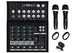 Mackie Mix8 8-Channel Mixer + 2 EMB EMIC700 Dynamic Unidirectional Microphones