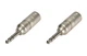 (2) Two Genuine NEUTRIK NA3MP - 3 Pin XLR Male to 1/4" TRS Male Plug Adapter