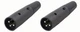 (2 Pack) Switchcraft A3MB Male 3-Pin XLR Mic Cable End Black Solder Terminals