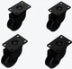 JBL ACK1 Universal Accessory Caster Kit for Compatible Subwoofers stacks ,Black