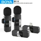 BOYA BY-V20 V10 V1 V2 Wireless Lavalier Microphone for Android USB-C Smartphones