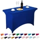 Lzy Spandex Fitted Stretch Table Cover for 4ft or 6ft or 8ft Folding Table, Rect