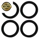 Fielect 10 Inch Speaker Foam Edge Surround Rings 10 4pcs, Black 