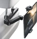 Lamicall Car Headrest Tablet Holder - [3 in 1 Extension Arm] Adjustable Black 