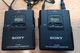 SONY UTX-B2 UHF Synthesized Transmitter (2) and ECM-77BMPs (2)
