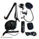 MAONO AU-A04H Cardioid Podcast Microphone with Studio Headphone Set