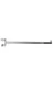 SSWBasics Straight Clamp-On Chrome Clothing Rack Add-On Arm - Pack of 4