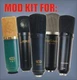 Microphone Mic Mod Upgrade Kit for MXL 2001 V67G Nady SCM900 Apex 430 CAD C400S