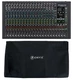 Mackie ONYX24 24-Channel Analog Mixer w/USB/3-Band EQ/Bluetooth+Dust Cover