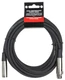Strukture PRO20M7 BLACK Rubber 20ft Heavy Duty Microphone Cable 1/4"-XLR