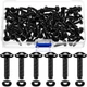 Ripeng Rack Screws with Nylon Washers Black Stainless Steel Rack Mount Screws...
