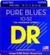 DR Strings PHR-10/52 Pure Blues Nickel Round Core Electric Guitar Strings. 10-52