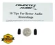 Compete Audio CM212 Black Foam Mic Windscreens 2-Pack Lapel Headset