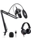 Microphone with Studio Headphone Set 192kHz/24 bit MAONO AU-A04H Vocal Condenser