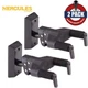 2-PACK Hercules GSP38WBK PLUS Auto Grip System Wall Mount Guitar Hanger Black
