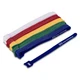 Hosa WTI-508-MULTI Multi-Color Hook & Loop 0.5 in x 8 in (WH,BL, GN, YL, RD)
