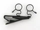 Sony SAD-W55B Black Double Lavalier Tie Clip - New Old Stock, Free Shipping