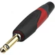 Neutrik NP2XX-SILENT, 1/4" TS 2-Pole SilentPlug Cable Connector, Gold Contacts