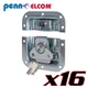Sixteen Pack Penn Elcom L905/927Z Locking Butterfly Latch 4.125" PennBrite