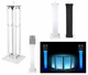 (1) Rockville White Adjustable Totem Speaker Stand For Rockville RPG12