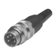 Amphenol T 3400 001C091/A DIN 6 Pin Male Cable Connector With Screw Lock