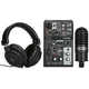 YAMAHA AG03MK2 LSPK Live Streaming Package with Mixer, Mic, Cable & Headphones