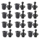UtySty 12 Pairs Speaker Grill Guide Pegs Kit Snap Fastener Fixing Black