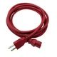10ft Red Power Cable for BEHRINGER EUROPOWER PMP4000 PMP6000 MIXER