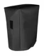 Qsc KS212C Dual 12" Powered Subwoofer Port Side Up on Wheels Padded Cover