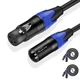 XLR Cable XLR Microphone Cable Male to Female 25ft 2 Pack AuxLink Balanced XL...