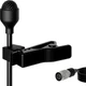 J K MIC-J 044 Lapel Microphone Lavalier Compatible with Black 