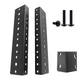 Jingchengmei 4U Rack Rails Kit with Hardware - 2 Pieces (4URR) 4U, Black