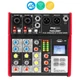 Pyle 4-Ch. Bluetooth Studio Mixer- Pro Audio Digital DJ Audio Mixer Console