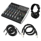 Behringer XENYX 1202SFX Premium Analog 12-Input Mixer with USB Interface, Bundle